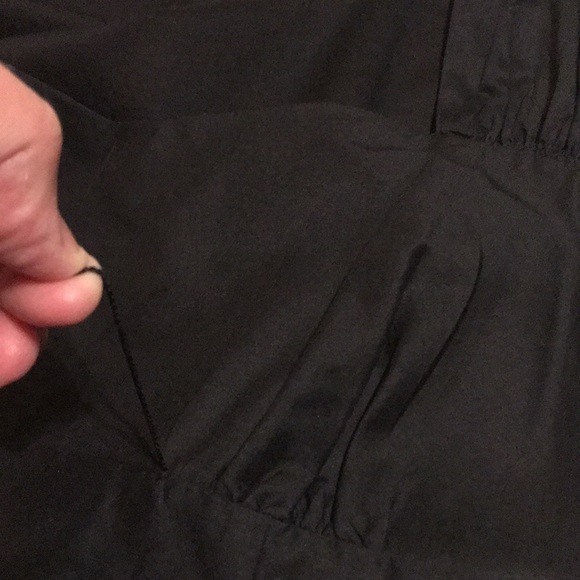 Loft - Black Sleeveless Top Ties in front -size 6P - Picture 13 of 14